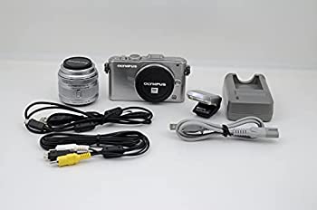 【中古-人並み外れたに似つかわしい】 OLYMPUS オリンパス マイクロ一眼 PEN Lite E-PL3 水晶体一揃いの道具 しろがね色 E-PL3 LKIT SLV