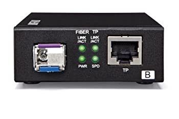 【未当てはめる】【中古】 BUFFALO 緩衝装置置き目 Giga相応う 光手段変換器 シングル流行り物用 1芯 LC端子ひな型 WDM相応う (B印字機) BMC-GT-S10K WB