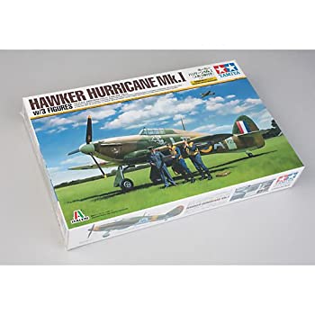 【未使用】【中古】 タミヤ 1/48 イタレリシリーズ No.11 ドイツ空軍 ホーカー ハリケーン Mk.I 人形3体付 プラモデル 37011