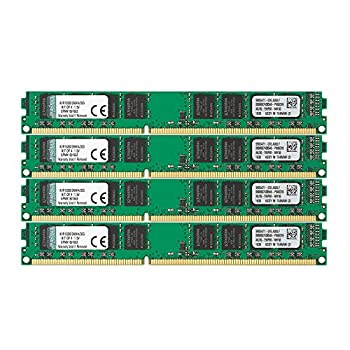 【中古】 キングストン Kingston デスクトップ PCメモリ DDR3-1333 (PC3-10600) 8GBx4枚 CL9 1.5V Non-ECC DIMM 240pin KVR1333D3N9K4 32G|ムジカ&フェリーチェ店