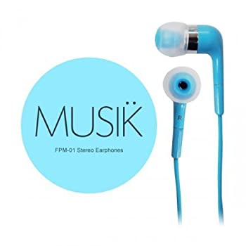 【未使用】【中古】 グルマンディーズ FitsPod ステレオイヤホン ブルー FPM-01BL