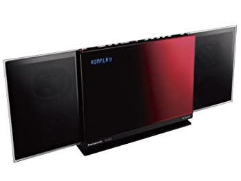 【中古-非常に良い】 Panasonic パナソニック コンパクトステレオシステム D-dock レッド SC-HC57-R