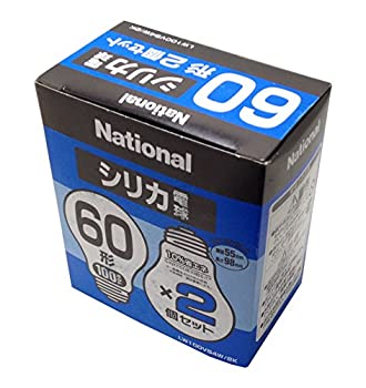 【未当て嵌める】【中古】 パナソニック 二酸化ケイ素白熱電球 60形 2個仕掛ける E26口金 LW100V54W 2K