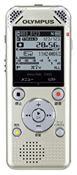 【中古-人並み外れたに好いたらしい】 OLYMPUS オリンパス 集積回路リコーダー VoiceTrek 8GB 直線的PCM相応う 指向性マイクロホン FMラジオ受信機付 GLD ゴールド V-803