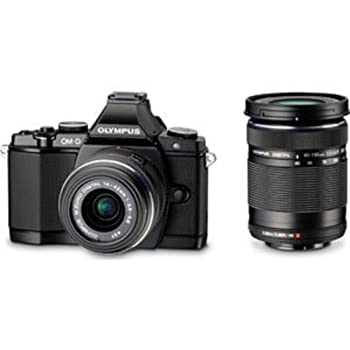 【中古-非常に良い】 OLYMPUS オリンパス ミラーレス一眼 OM-D E-M5 ダブルズームキット ブラック 1605万画素 防塵 防滴 OM-D E-M5 DZKIT BLK