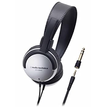 【中古-非常に良い】 audio technica オーディオテクニカ 密閉型オンイヤーヘッドホン テレビ用 シルバー ATH-200AV