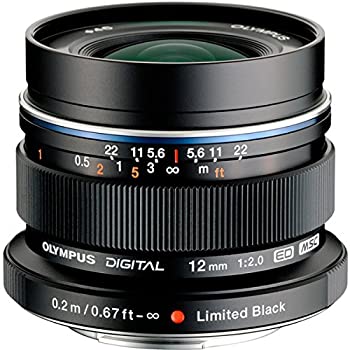 【中古-非常に良い】 OLYMPUS オリンパス 単焦点レンズ M.ZUIKO DIGITAL ED 12mm F2.0 リミテッドブラックキット|ムジカ&フェリーチェ店