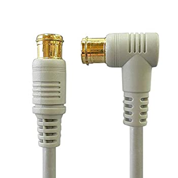 【未使用】【中古】 地デジ・BS・CS放送対応 アンテナケーブル 1.5m S4CFB 4C同軸ケーブル L型プラグとストレートプラグ Z-015 バルク