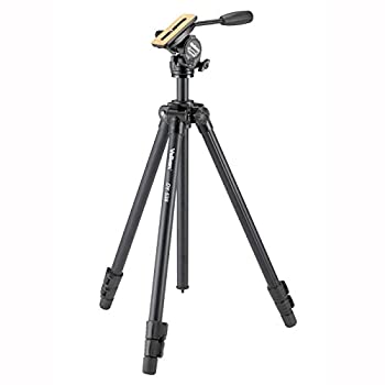 【中古】 Velbon ビデオ用三脚 DV-538 3段 レバーロック 脚径26mm 中型 フリュード雲台 スライド式クイックシュー対応 アルミ脚 400987