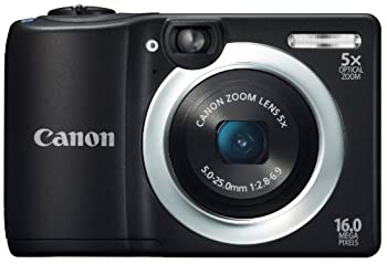 【中古-人並み外れたに似つかわしい】 Canon 加農砲 デジタル写真機 PowerShot A1400 約1600万絵素 光学5倍望遠レンズ 黒いこと PSA1400