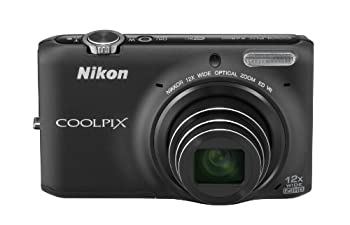 【中古-人並み外れたに似つかわしい】 Nikon ニコン デジタル写真機 COOLPIX S6500 光学12倍望遠レンズ Wi-Fi相応う かっこ良い黒いこと S6500BK