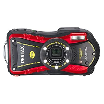 【中古】 PENTAX 防水デジタルカメラ PENTAX WG-10 レッド 1cmマクロ マクロスタンド付属 PENTAX WG-10RD 12653 15,184円