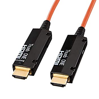 【未当て嵌める】【中古】 サンワサプライ 光衣料繊維HDMI有線テレビ 10m KM-固定ディスク20-FB10