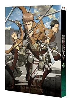 【未使用】【中古】 進撃の巨人 4 (初回特典:TVアニメ 進撃の巨人 オリジナルサウンドトラックCD2 (全11曲47分) 音楽:澤野弘之) [Blu-ray]