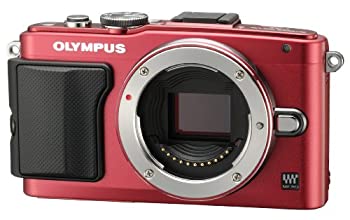 【中古】 OLYMPUS オリンパス 鏡鑑受け答え一眼 PEN Lite E-PL6 上半身 赤いこと E-PL6 BODY RED