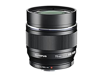 【未当て嵌める】【中古】 OLYMPUS オリンパス 単興味の中心水晶体 M.ZUIKO DIGITAL ED 75粍 F1.8 黒いこと