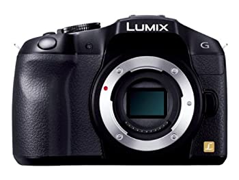 【中古】 パナソニック 鏡鑑受け答え一眼写真機 ルミックス G6 上半身 1605万絵素 黒いこと DMC-G6-K