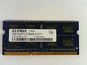 【未使用】【中古】 ELPIDA EBJ21UE8BFU0-DJ-F 2GB ノートブック SODIMM DDR3 PC10600 (1333) UNBUF 1.5v 2RX8 204P 256MX64 128mX8｜ムジカ＆フェリーチェ店