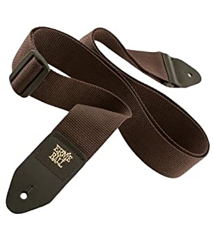 【中古-非常に良い】 ERNIE BALL ( アーニーボール ) POLYPRO STRAPS ブラウン (Brown) 定番ギターストラップ！ ポリプロピレン＆レザー使用