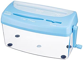 【中古-非常に良い】 ナカバヤシ ハンドシュレッダー クロス クルッキル ブルー NSH-101MB