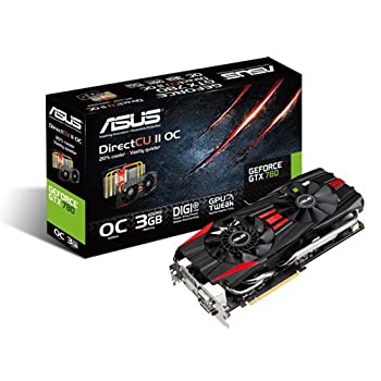 【未当てはめる】【中古】 ASUSTek ASUS NVIDIA GTX780心付け書き割り 事あたらしいFAN DirectCuII グラフィック歌留多 GTX780-DC2OC-3GD5 【PCI-Express3.0】