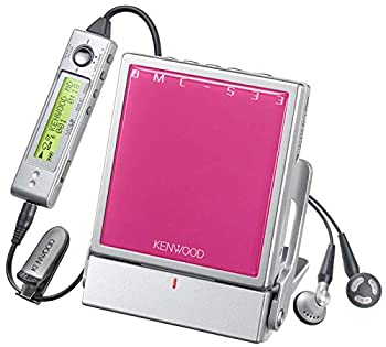 【中古】 KENWOOD ケンウッド DMC-S33-P ピンク ポータブルMDプレーヤー MDLP対応 MD再生専用機 MDウォークマン