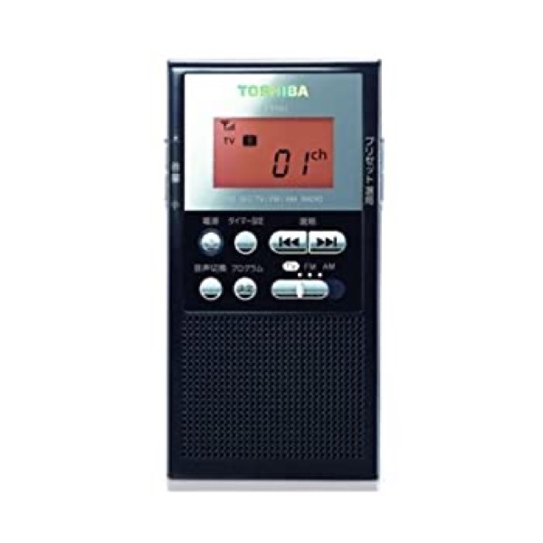 【中古-非常に良い】 TOSHIBA TV音声/FM/AMラジオ ブラック TY-TPR1 (K)