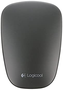 【中古】 Logicool ロジクール Bluetooth ウルトラか細い タッチマウス 黒いこと T630BK