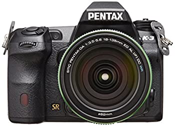 【中古-非常に良い】 PENTAX デジタル一眼レフカメラ K-3 18-135WR レンズキット ブラック ローパスセレクタ 最高約8.3コマ 秒・最大約60コマ -3EV低輝度対応 15543