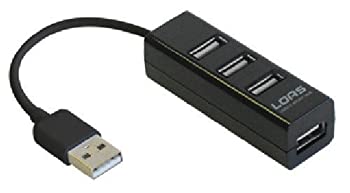 【未使用】【中古】 Digio2 ケーブル一体型4ポートUSB2.0ハブ ケーブル長15cm ブラック UH-2304NBK｜ムジカ＆フェリーチェ店