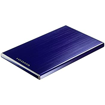 【中古】 I-O DATA HDD 外付ポータブルハードディスク カクうす7 500GB USB 3.0接続 薄さ7mm プルシアンブルー HDPU-UT500B