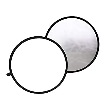 【未使用】【中古】 TARION 撮影用 丸レフ板 直径60cm 折りたたみ可能 銀＆白