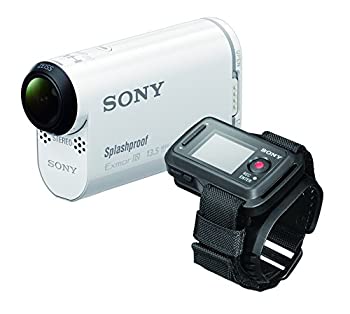 【中古-人並み外れたに好いたらしい】 SONY テレビカメラ 動きカム AS100VR ライブビューリモコンキット ウォータープルーフケース付 HDR-AS100VR