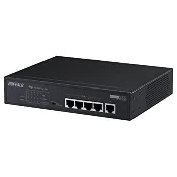 【未使用】【中古】 BUFFALO バッファロー IEEE802.3af規格 (PoE) 対応 ノン・インテリジェントGigaスイッチ 5ポートBSL-POE-G2105U 32,728円