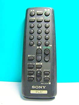 【中古-非常に良い】 ソニー テレビリモコン RM-J204
