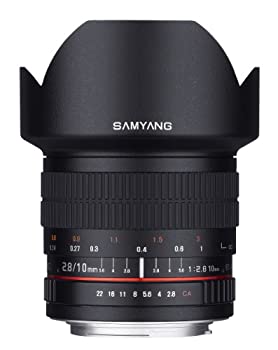 【中古-非常に良い】 SAMYANG 10mm F2.8 ED AS NCS CS ウルトラ広角レンズ PENTAX K および Samsung K マウント デジタル一眼レフカメラ用 (SY10M-P)