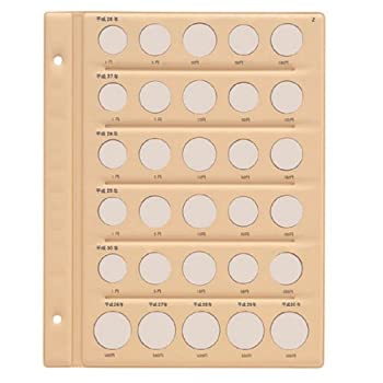 【未使用】【中古】 テージー 平成コインアルバムII スペア台紙 普通コイン用(平成26年~30年用) C-38S2