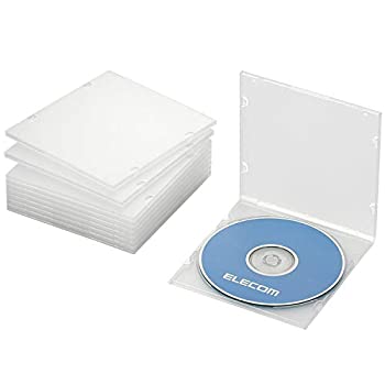 【未使用】【中古】 エレコム CD/DVDスリムPPケース/1枚収納/10パック/クリア