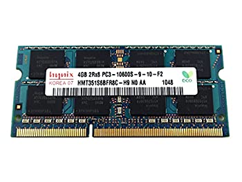 【未使用】【中古】 Hynix 4GB ノートパソコン用DDR3メモリー 1333MHz SODIMM ( HMT351S6BFR8C-H9 ]