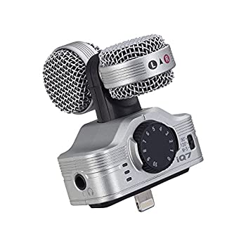 【中古-人並み外れたに似つかわしい】 ZOOM 望遠レンズ MSステレオマイクロフォン iPhone/iPad 用 iQ7