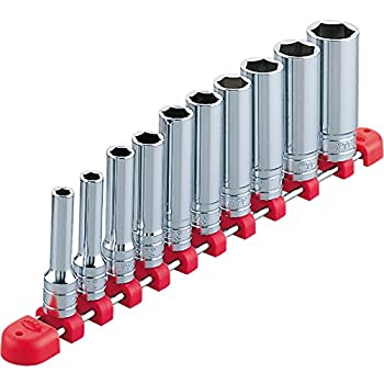 【未当て嵌める】【中古】 【KTC手道具】 3 8 (9.5sq) 6角 ディープソケッ-保持者付き添い人仕掛ける (11点7粍～22粍) 肺結核3L10