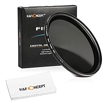 【中古】 K\u0026F Concept 55粍 変数NDろ過器 ND2-ND400水晶体ろ過器 減光ろ過器 超薄型 写真機用ろ過器 (55粍 ND Filter) レンズフィルター-交換レンズ用アクセサリー