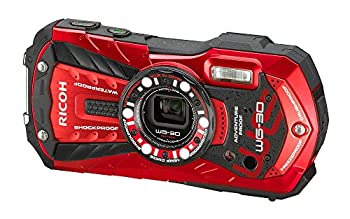 【中古-人並み外れたに好いたらしい】 RICOH リコー 雨合羽デジタル写真機 RICOH リコー WG-30 バーミリオンレッド 雨合羽12m耐ぼうぜん自失1.5m耐寒-10度 RICOH リコー WG-30 RD 04606