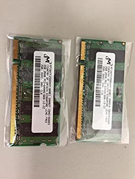【未使用】【中古】 【2枚セット】ノートPC用メモリ 2GB PC2-6400S｜ムジカ＆フェリーチェ店