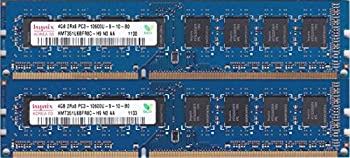 【中古】 Hynix 10600U (DDR3-1333) 4GB x 2枚 \u003d 合計8GB デュアルチャンネル 品
