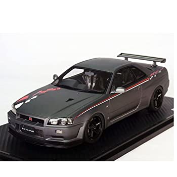 【未当て嵌める】【中古】 イグニッションモデル 1/18 日産 地上地平 GT-R V規格II (R34) マッドグレー