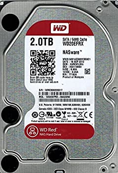 【未当て嵌める】【中古】 Western Digital wd20efrx-68ax9?N0?2tb NAS DCM harckvjma WD赤いこと