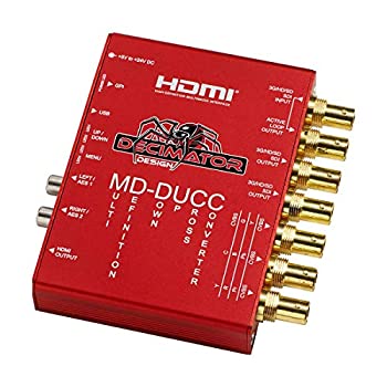 【中古-非常に良い】 デシメータ MD-DUCC マルチデフィニトン ダウンアップ クロス コンバーター SDI - SDI HDMI アナログビデオ 2X AES EBU 2X アナログ