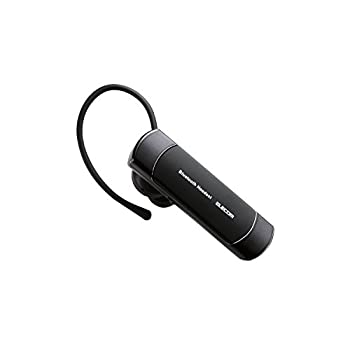 【未当て嵌める】【中古】 エレコム Bluetooth ブルートゥース 上端仕掛ける 電話を掛ける・快い音 画像の音吐が聴ける 黒いこと LBT-HS20MMPBK