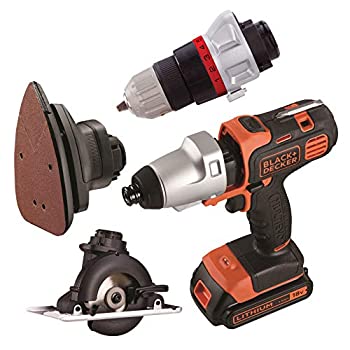 【中古-非常に良い】 ブラックアンドデッカー マルチツール プラス 18V EVO183P1 インパクトドライバー・ドリルドライバー・丸ノコ・サンダーのヘッドアタッチメント